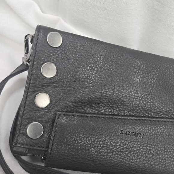Hammitt Levy Wallet/Crossbody Black and Gunmetal - Picture 7 of 16